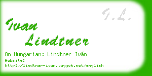 ivan lindtner business card